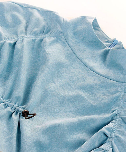 Drawstring Volume Mini Dress